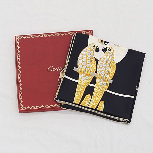 新品未使用 カルティエ シルクスカーフ（CARTIER カルティエ