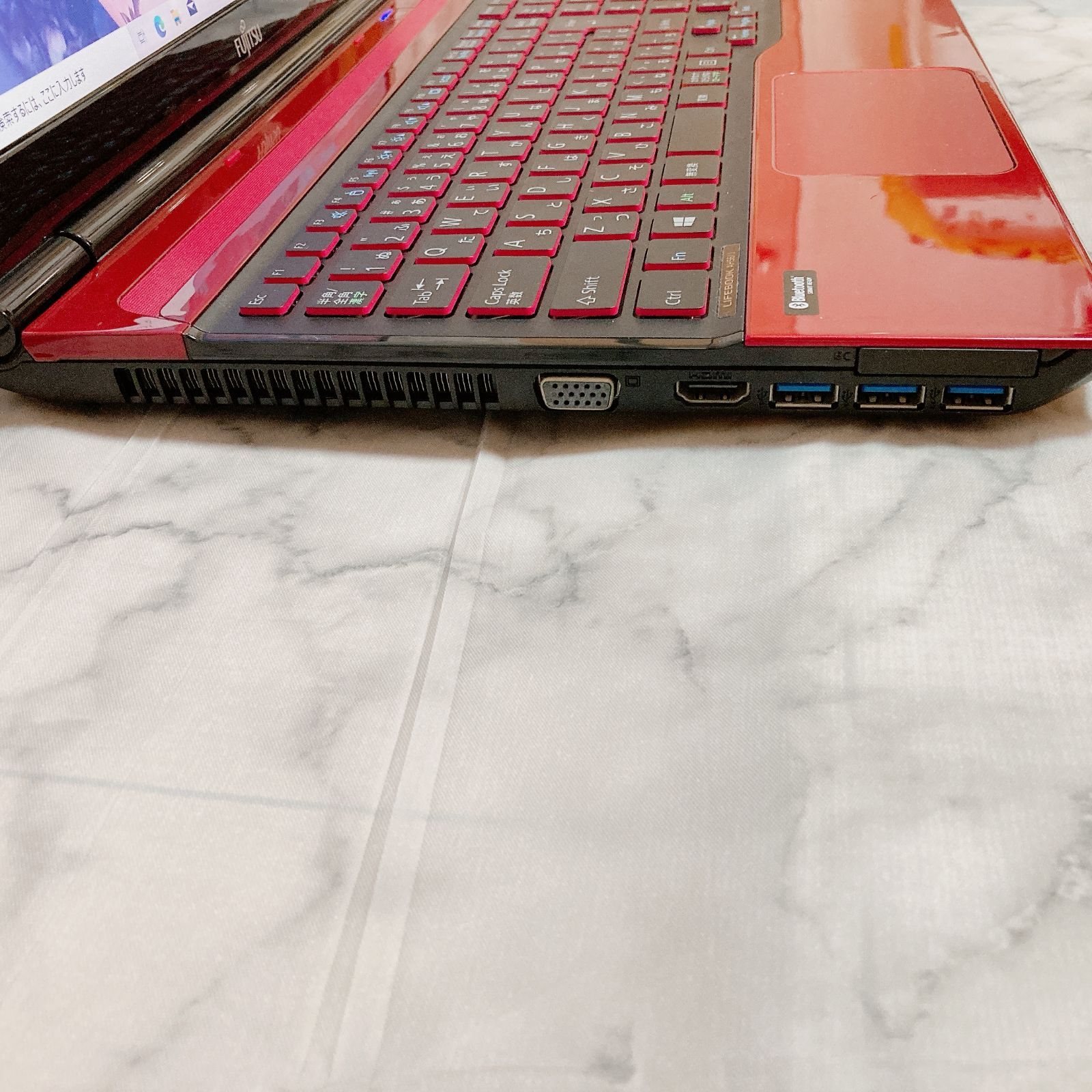 東芝 - ✨すぐ使える✨赤レッド！ノートパソコン サクサク ブルーレイ 初心者 東芝 ✨すぐ使える✨赤レッド！ノートパソコン サクサク ブルーレイ