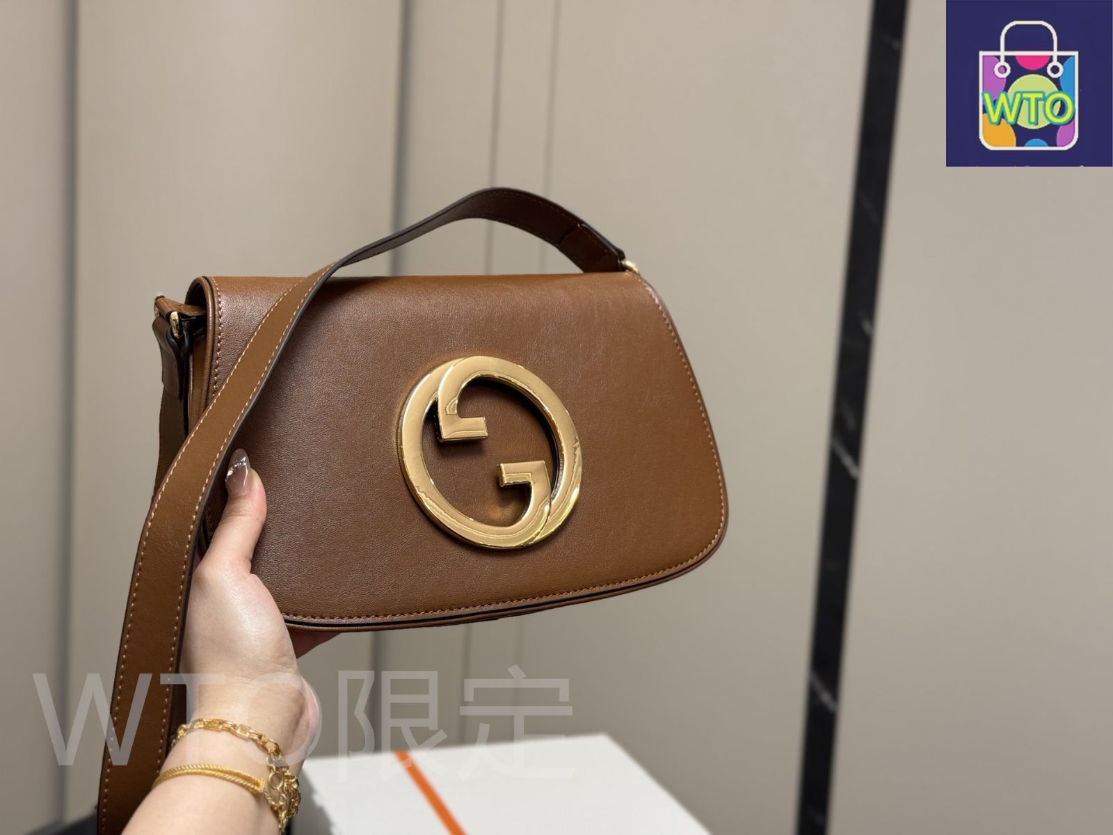 【VINTAGE】GUCCI ブロンディ レザー ショルダーバッグ GUCCI Blondie キャンバスジャカード ショルダーバッグ レザー