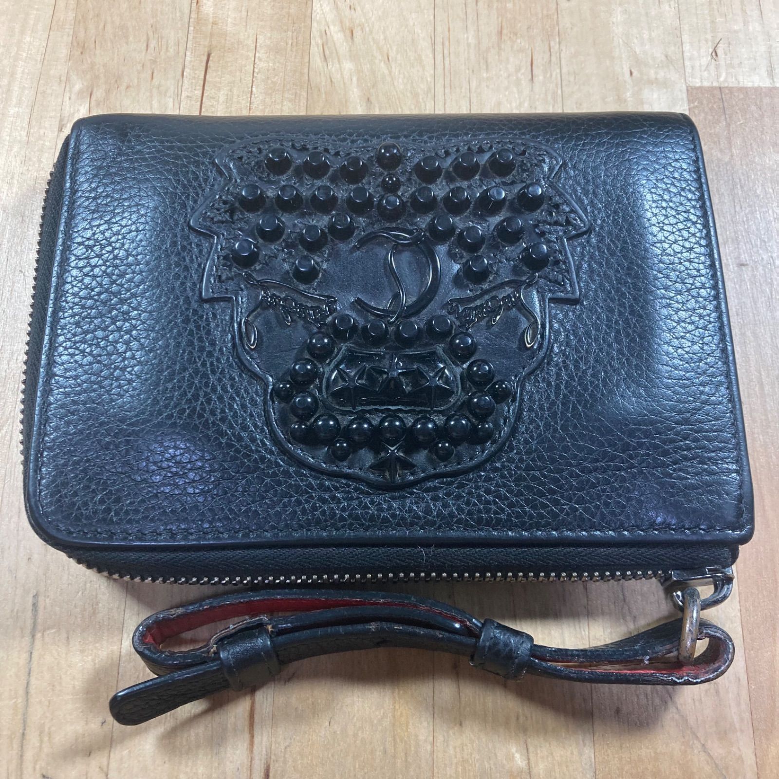 クリスチャンルブタン 財布 折り財布 L字ファスナー 黒 - メルカリ