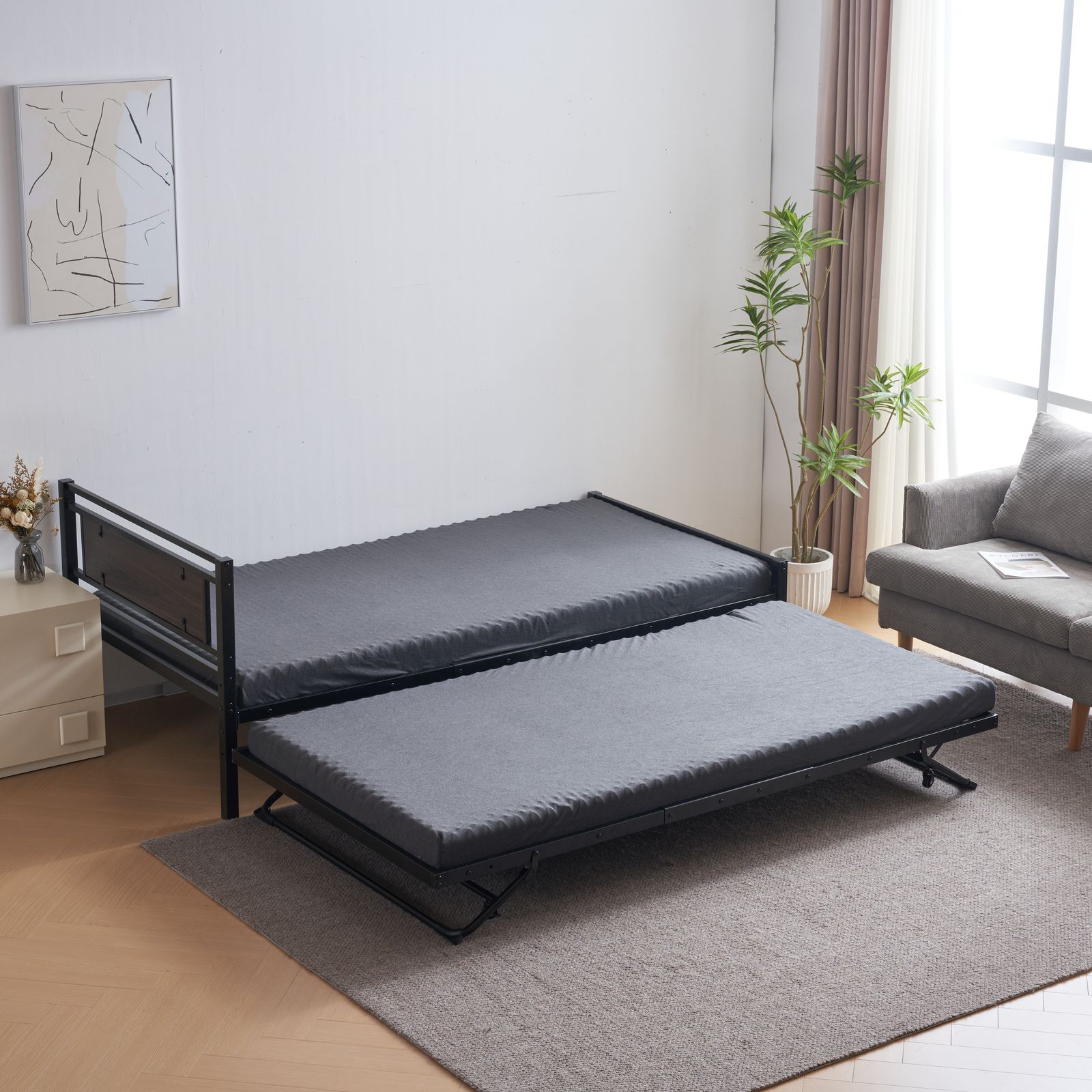 【ブラック】 ベッド 二段ベッド パイプベッド シングルベッド ディベッド 新作】【ブラック】 ベッド 二段ベッド パイプベッド シングルベッド