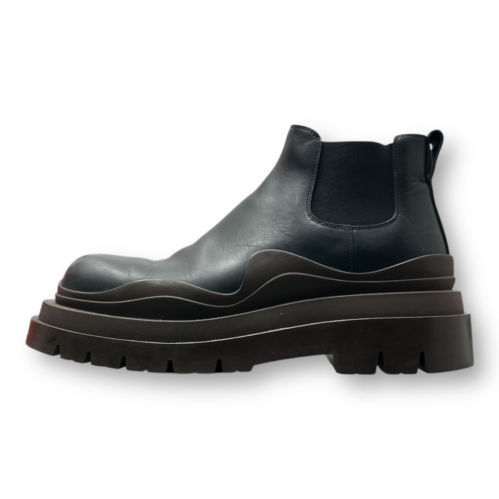 BOTTEGA VENETA ブラック サイドゴアブーツ 42 BOTTEGA VENETA