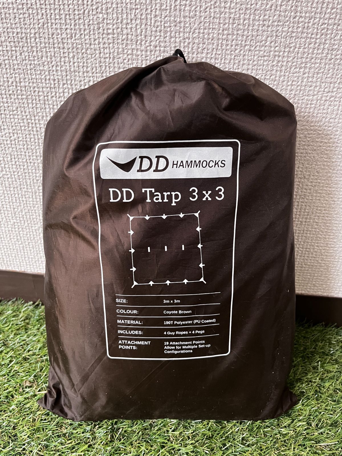 DD HAMMOCKS DD TARP 3×3 DDタープ 3m × 3m ガイロープ ペグ１本欠け | タープ | キャンプ