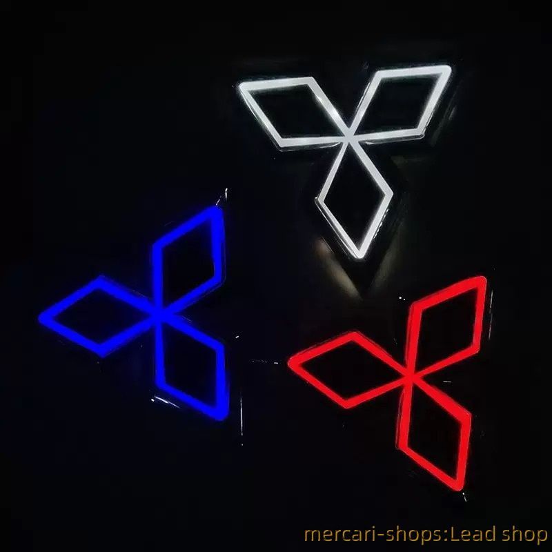 三菱　フソー　光るエンブレム 07スーパーグレート 光るエンブレム 24V LED ホワイト 三菱 FUSO