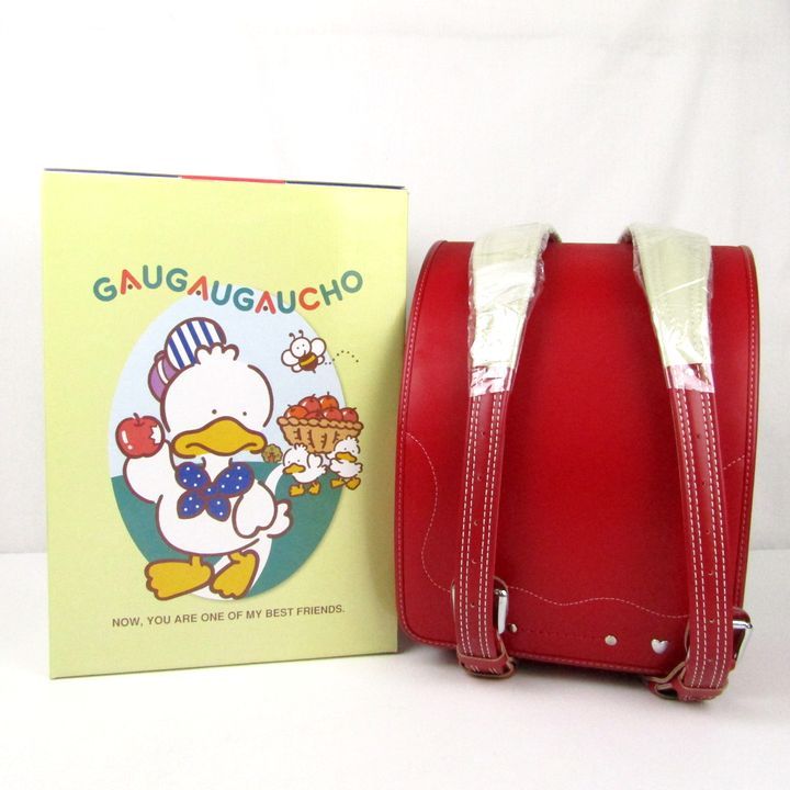 ランドセル 牛本革 レザー カーマイン×ピンクステッチ キッズ 女の子用 school bag