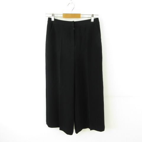 インポートロッサ Rossa クロップドパンツ ワイド 黒 42 *T664