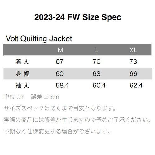 ELECTRIC VOLT QUILTING JACKET キルティングジャケット ブラック