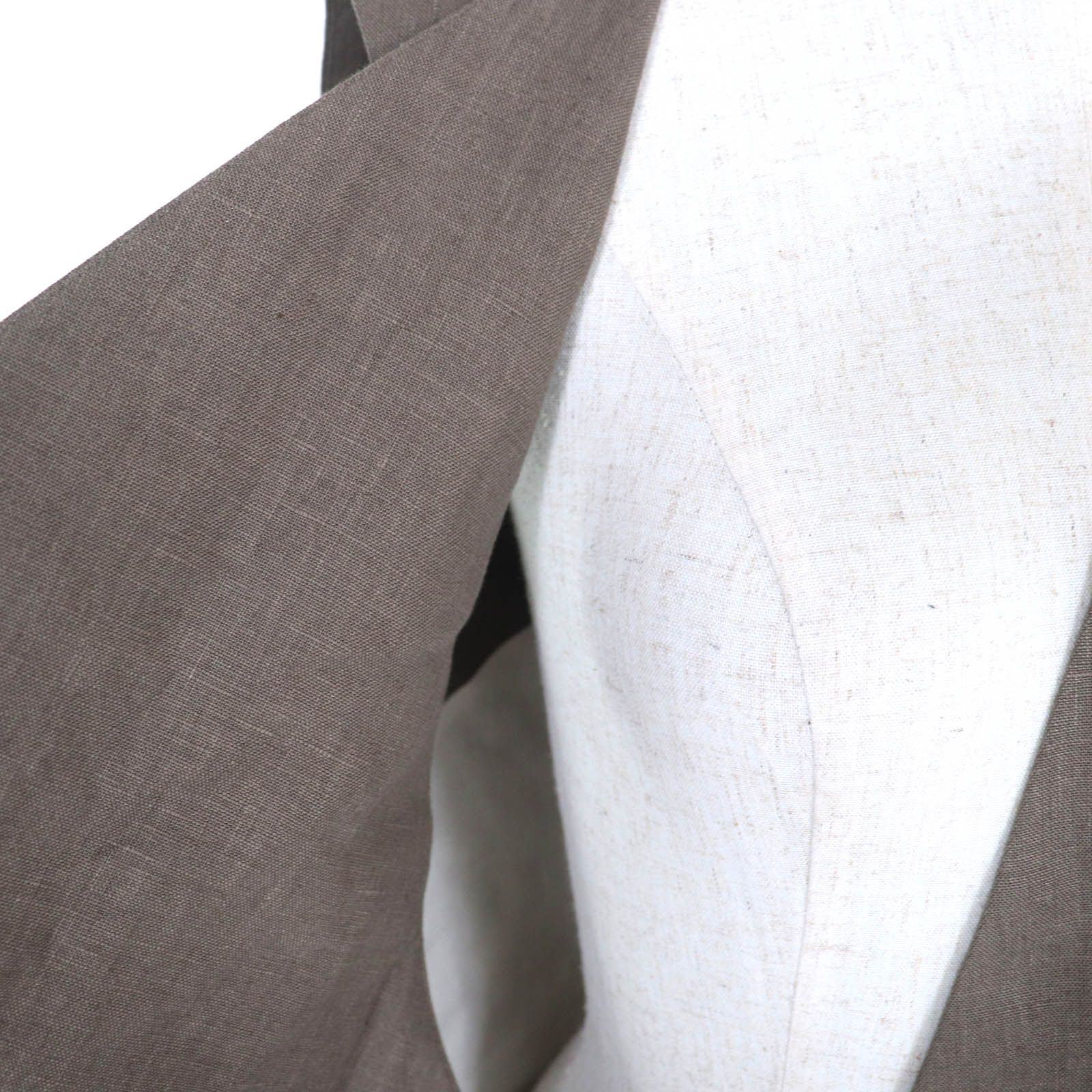 リネン100％ リネンツイルノーカラージレ