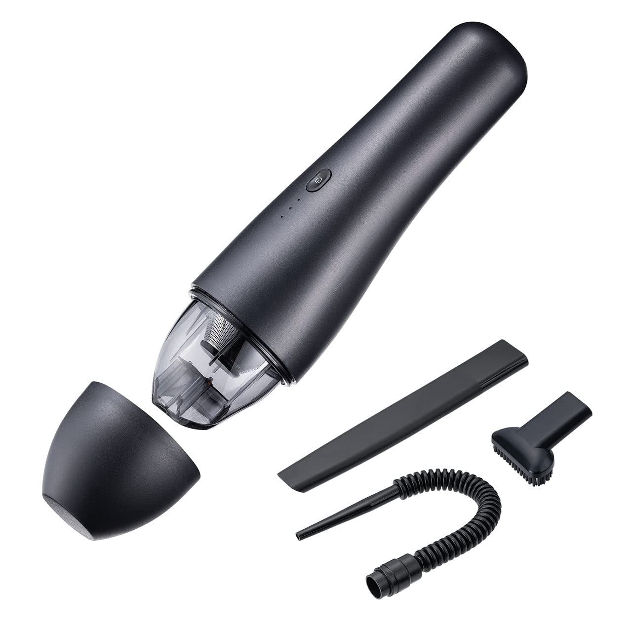 サンワダイレクト ハンディクリーナー コードレス 車 小型 卓上 掃除機 USB充電式 ブロワー付 5000Pa 200-CD073