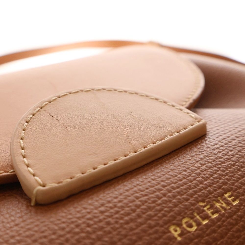 POLENE (ポレーヌ) Numero Un Nano ヌメロ ショルダーバッグ ブラウン  