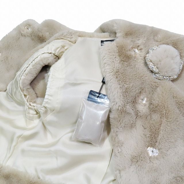 ルネ Rene Fluffy Gilet フェイクファー ベスト ジレ フーディ 
