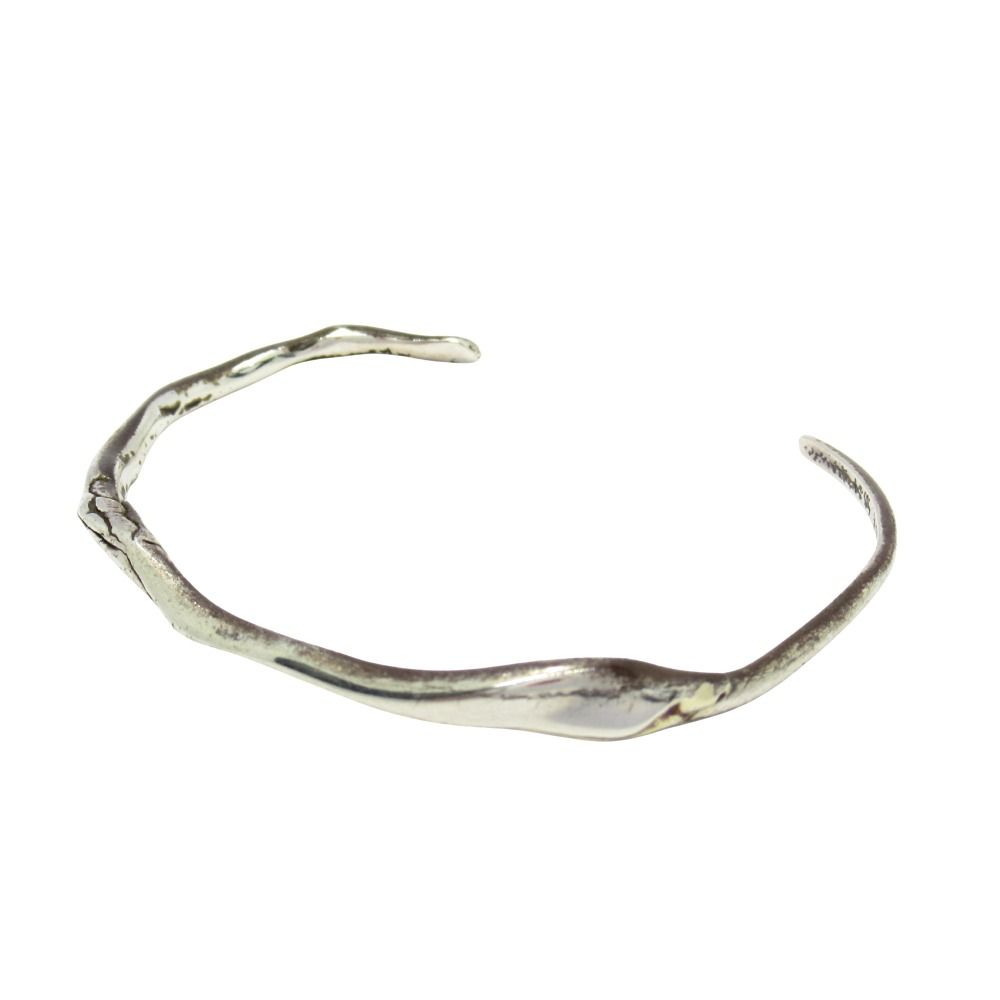 acacia KEI SHIGENAGA ケイシゲナガ SATSUKI リミテッド バングル ブレスレット SV925 18K シルバー メンズ 古着