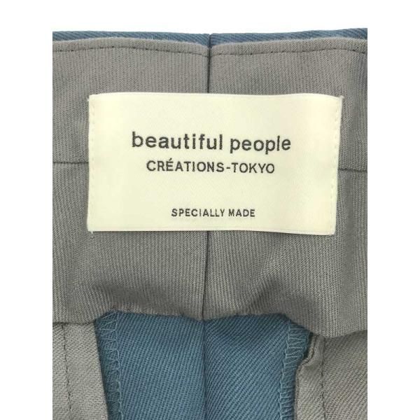 beautifulpeopleビューティフルピープルウールギャバジンジップアップヘムパンツブルー38レディースIT94N7AN9EG0