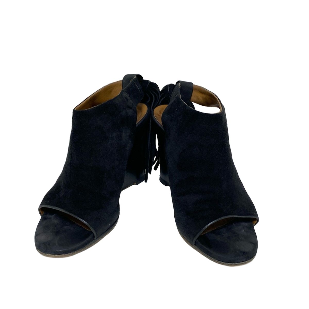 Chloe(クロエ) サンダル 35 レディース 黒 ウェッジソール