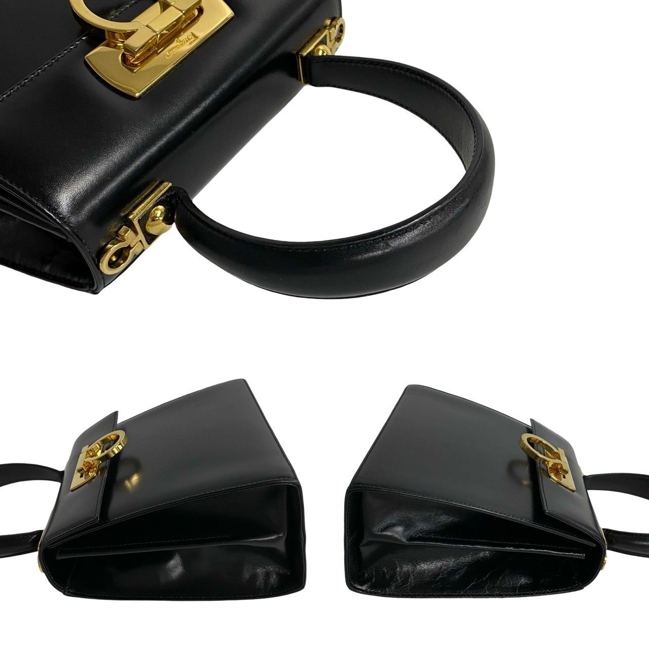 Salvatore Ferragamo フェラガモ レザー ガンチーニ ハンド Salvatore Ferragamo (サルヴァトーレフェラガモ) レザー ガンチーニ