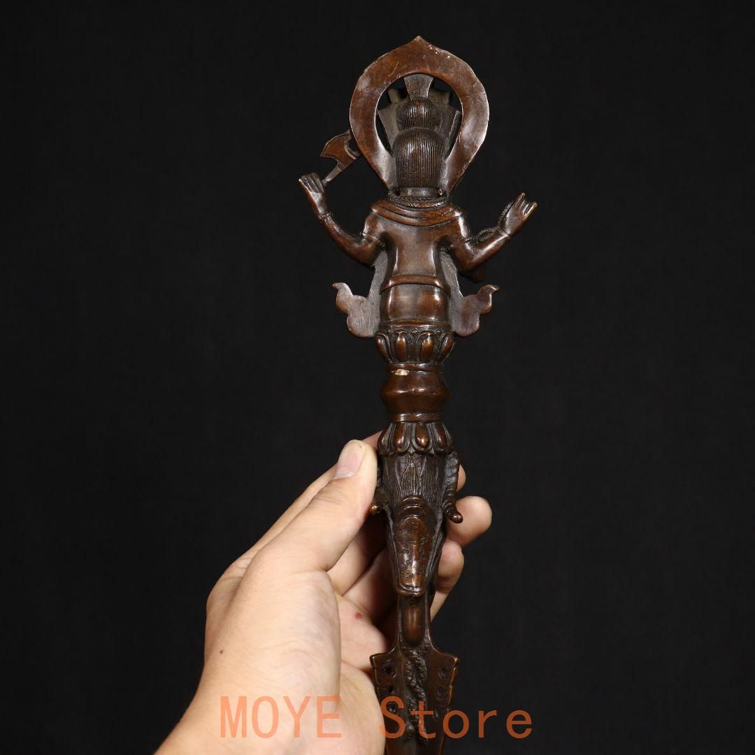 銅製 法器 象鼻金剛降魔杵 招財 辟邪 開運 装飾品 工芸品 置物 銅製 法器 象鼻金剛降魔杵 招財 辟邪 開運 装飾品 工芸品 置物zw0829