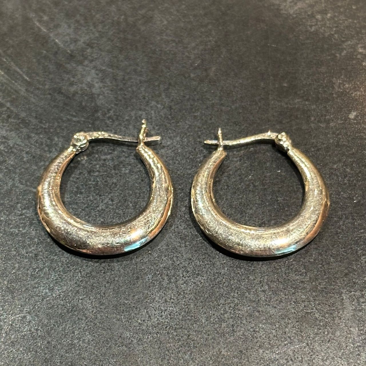 SILVER925 HOLLOW HOOP DESIGN EARRINGS/シルバー/ピアス