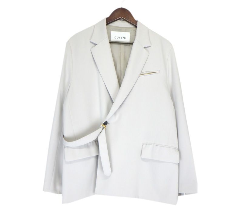 CULLNI (クルニ) 23SS テーラードジャケット 23-SS-058 クルニ CULLNI 【 23-SS-058 】 フロント ジップ ポケット付き