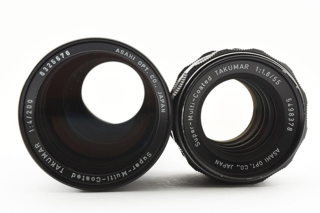【ダブルレンズセット】 SMC Takumar 55mm 200mm SO256 ダブルレンズセット】 SMC Takumar 55mm 200mm SO256 【公式通販】