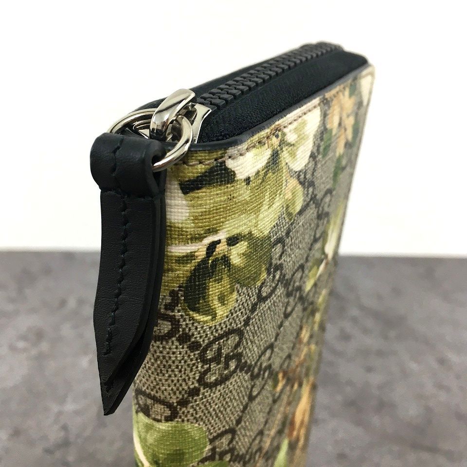 送料込み！ 未使用品 GUCCI ジップウォレット ブルームス グリーン 341