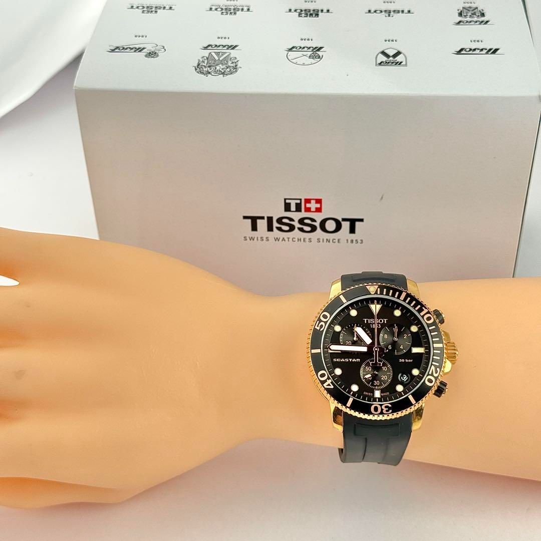 ティソ シースター クロノグラフ 新品電池 メンズ 腕時計 720 - メルカリ