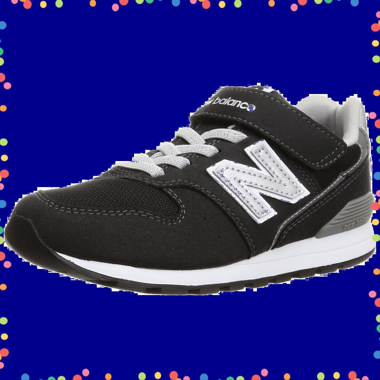 [ニューバランス] キッズスニーカー 19.5 ゴム紐  マジックテープ ニューバランス キッズスニーカー YV996 現行モデル ゴム紐 マジック