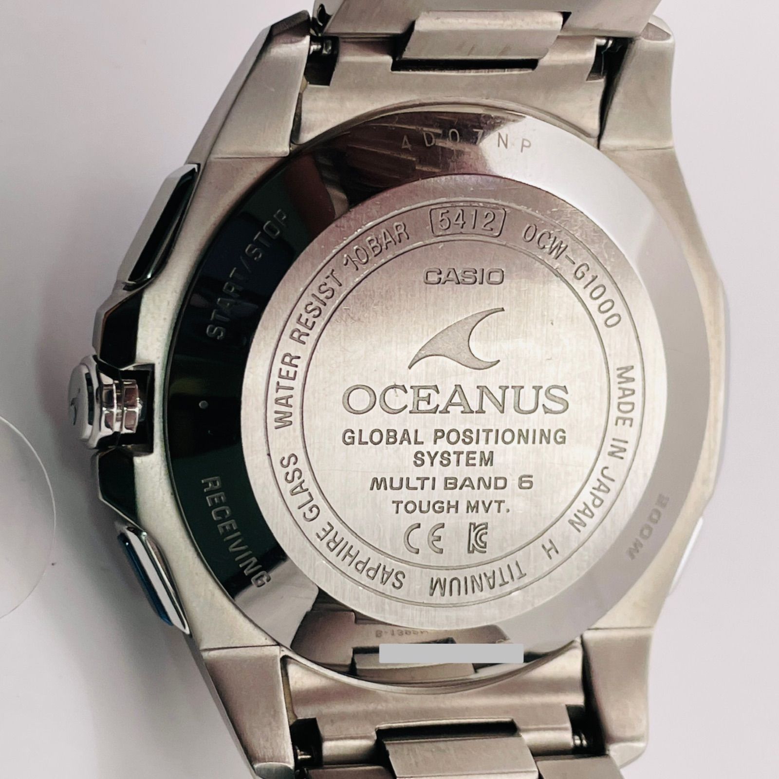 T454）良品 稼動品 CASIO カシオ GPS電波ソーラー OCEANUS オシアナス 