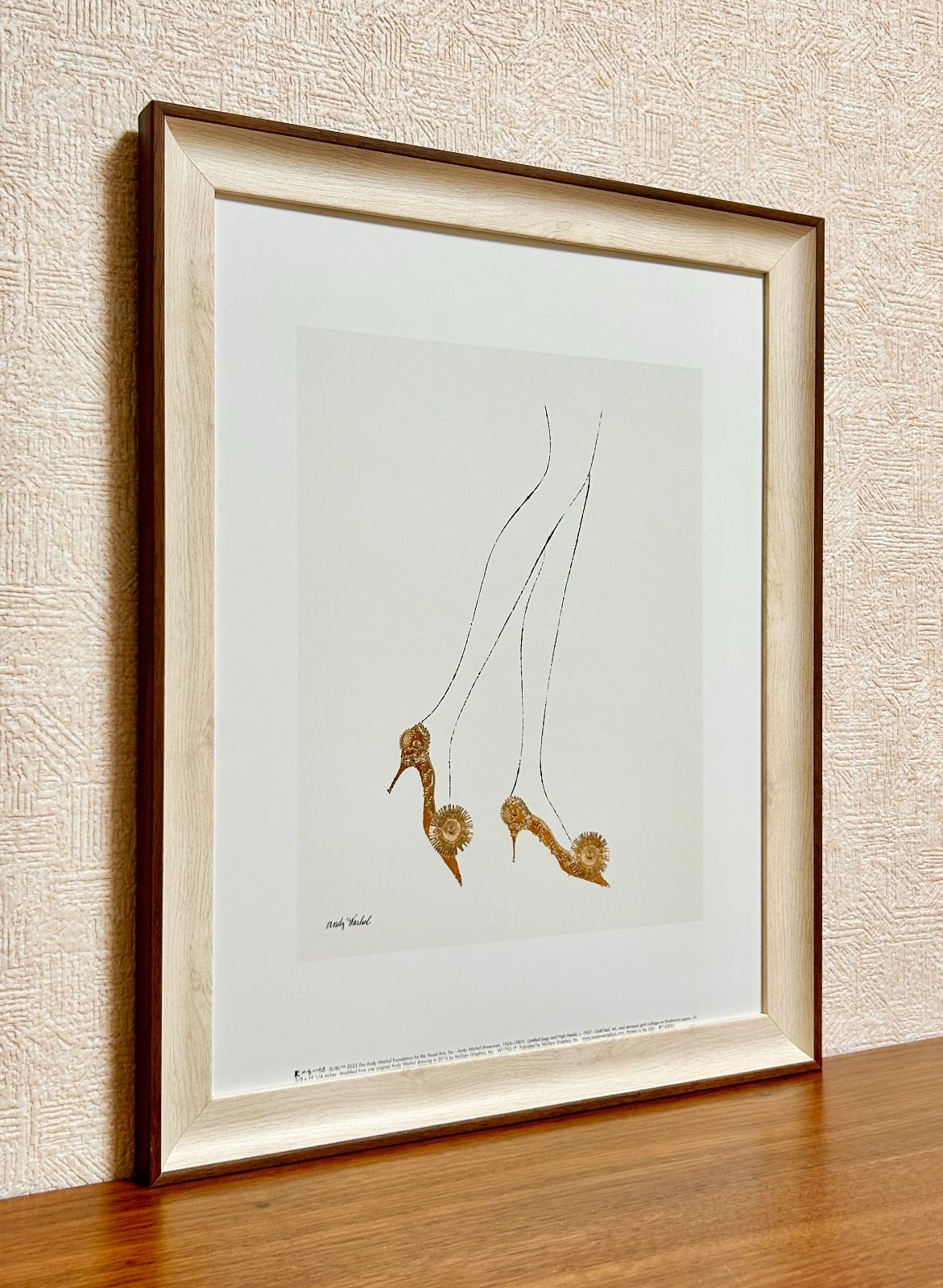 Artworks]アンディ・ウォーホル|ハイヒール|水彩|肉筆|原画|鑑定書