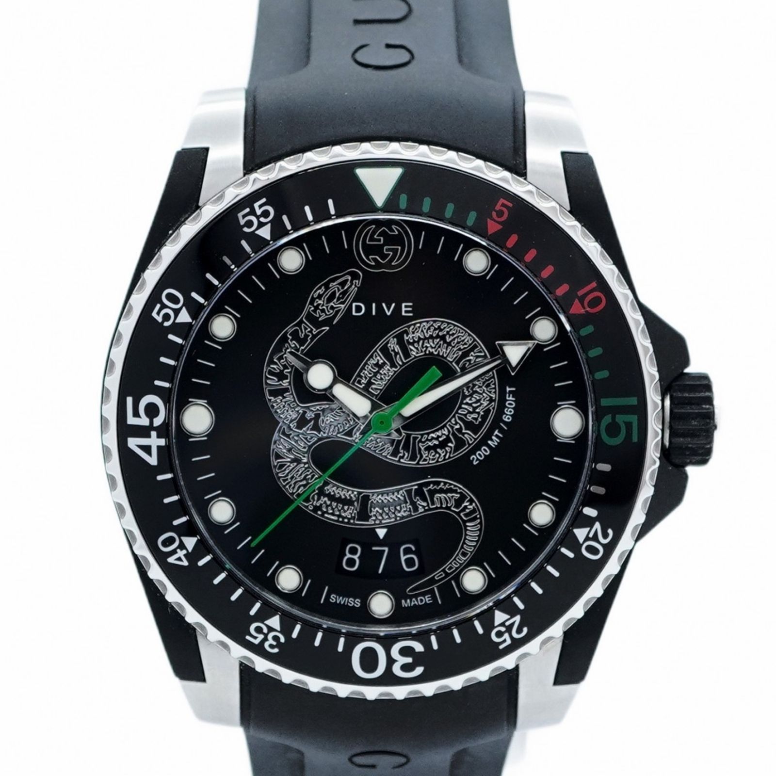 グッチ ダイブ 136.3 黒文字盤腕時計 メンズ - メルカリ 