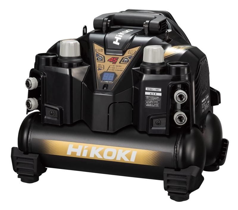 HiKOKI ハイコーキ 釘打機用エアコンプレッサ タンク容量8L タンク内圧45気圧 一般圧 低騒音 低振動化 EC1245H3 CN
