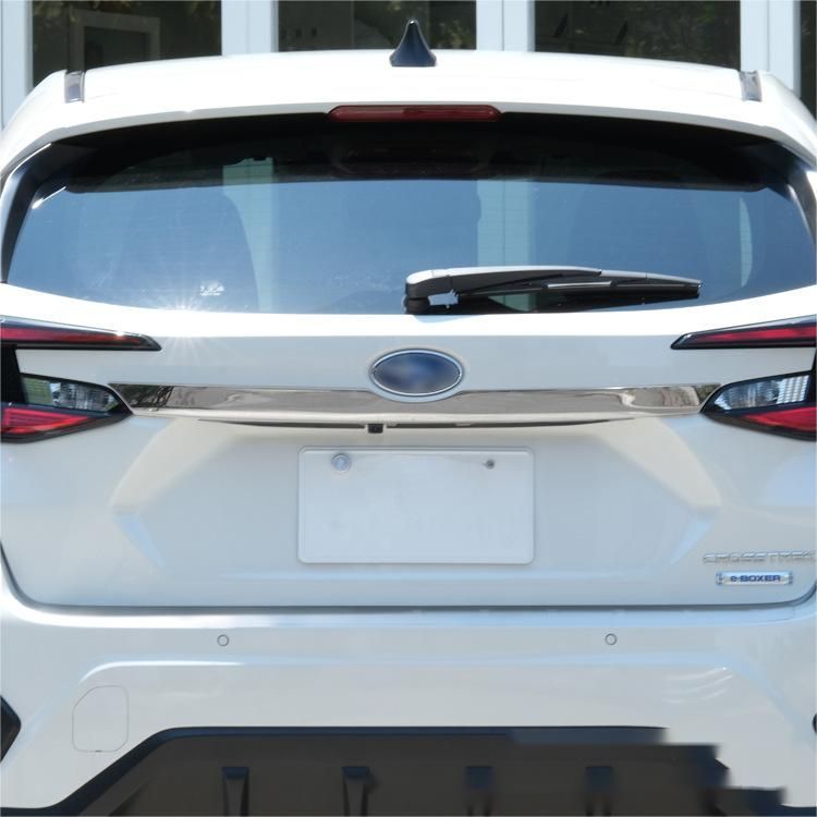 式スバル CROSSTREK GU系 304ステンレス製 リアエンブレムモール 2ピースセット 後部装飾バー 美観&保護
