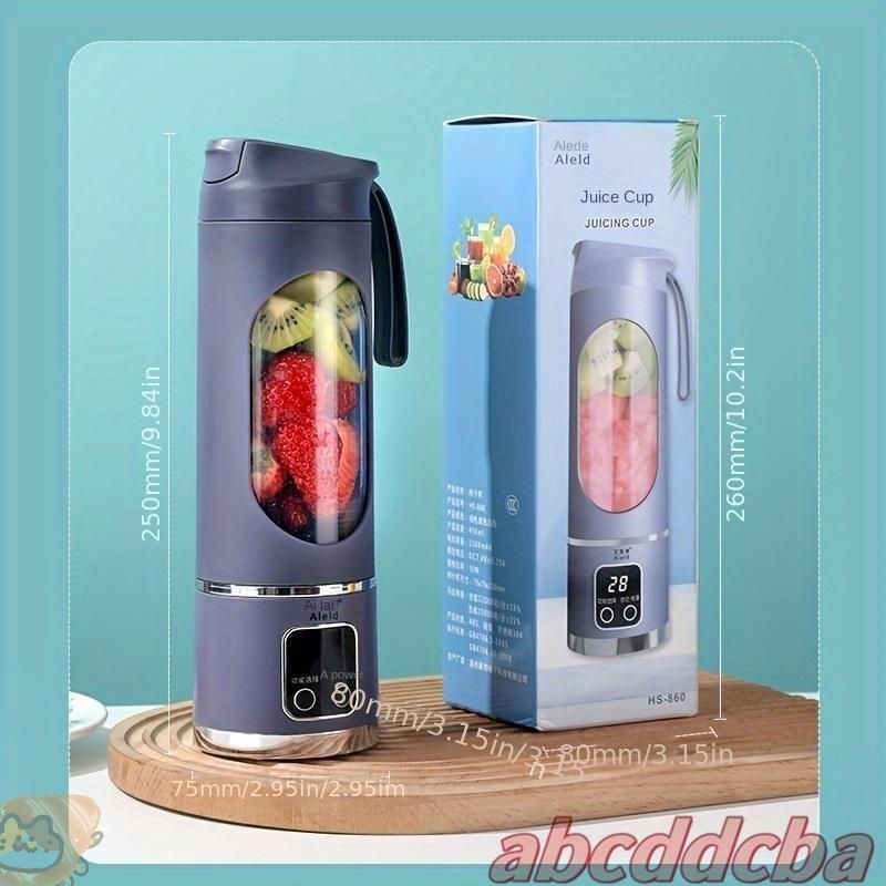 【新品未使用】スロージューサー 丸洗い コンパクト ミキサー 静音 ジューサー ミキサー 丸洗い可 400ML ディスプレイ 携帯