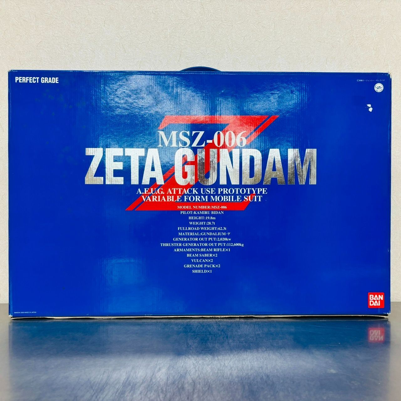 PG 1|60 Zガンダム ゼータガンダム MSZ-006 プラモデル | ZETA GUNDAM BANDAI バンダイ