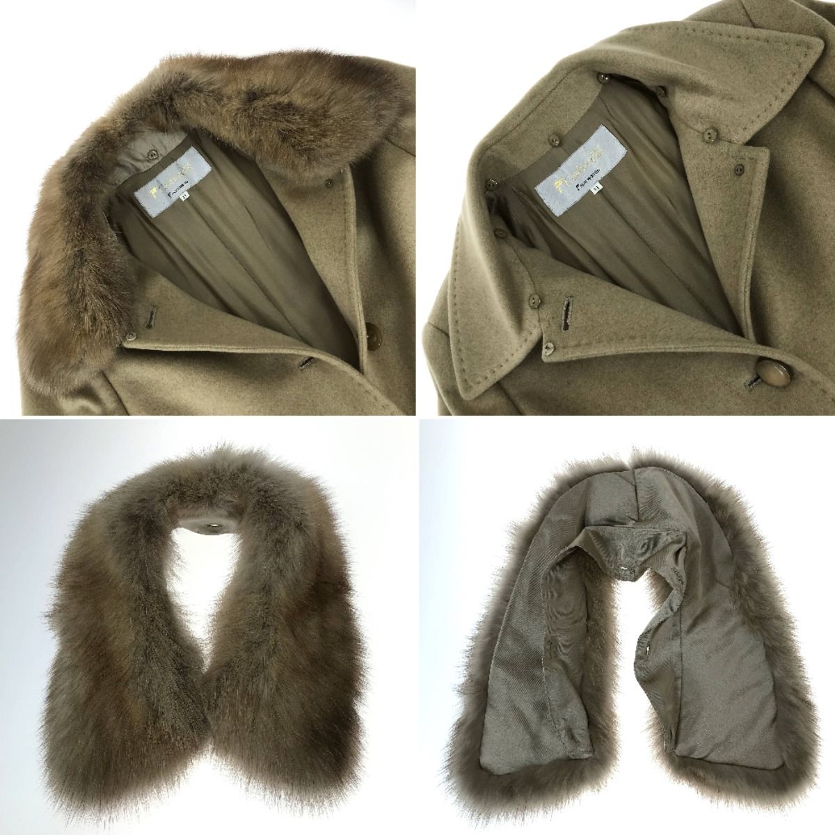 FUJII KEORI 良品 FUJII KEORI 藤井毛織 カシミア×セーブル FUJII KEORI 良品 FUJII KEORI 藤井毛織 カシミア×セーブル