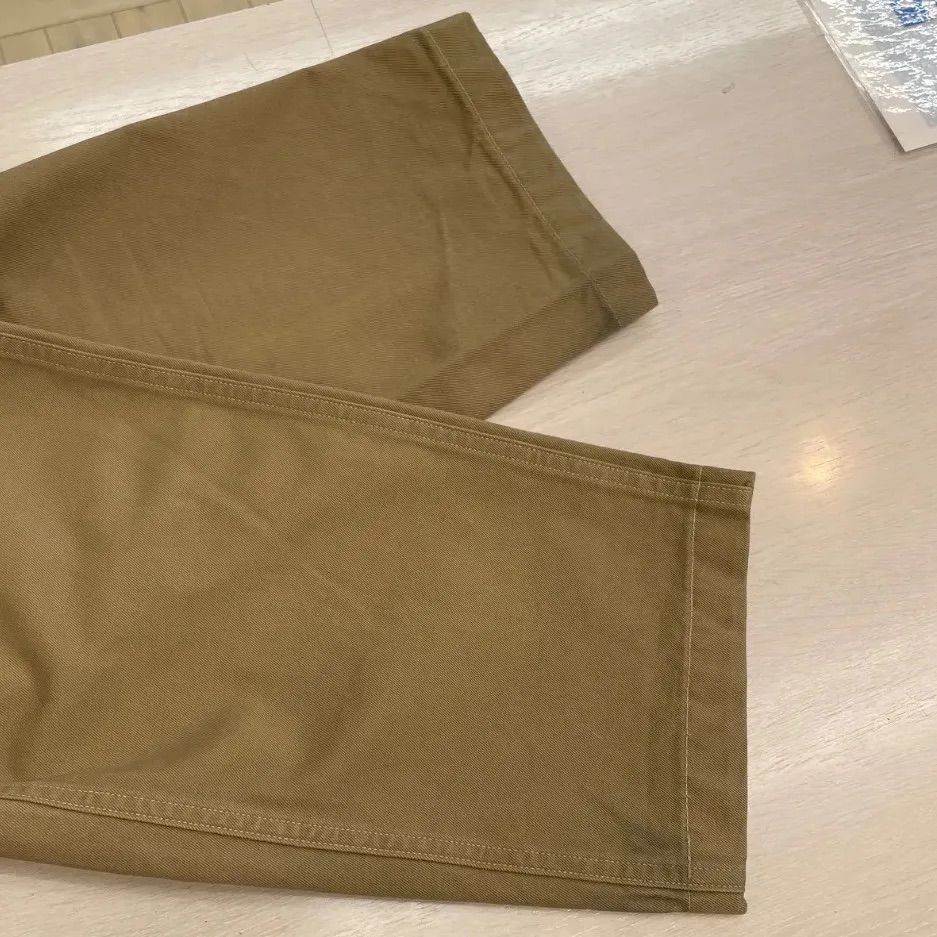 COMOLI コモリ ベルテッドチノパンツ ストレート サイズ1 ベージュ NO