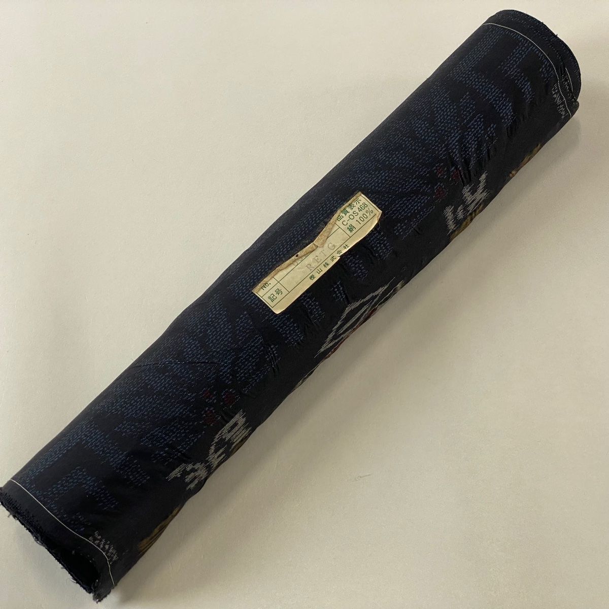 反物 秀品 大島紬 証紙有 花 幾何学 紺色 正絹 【中古】 - メルカリ