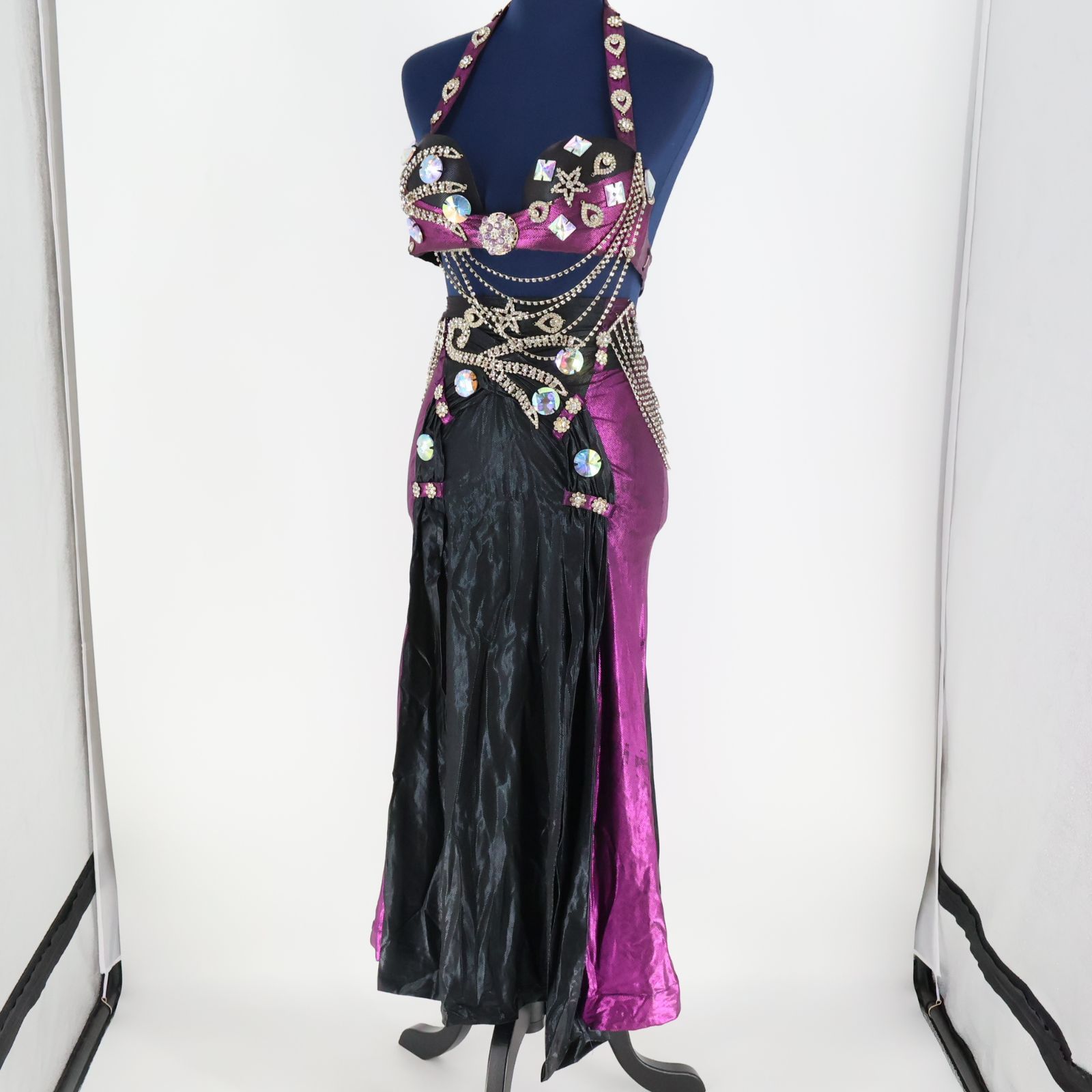 ベリーダンス セットアップ 黒と紫 楽天市場】ダンスウェア春夏新作ベリーダンス衣装 ベリーダンス