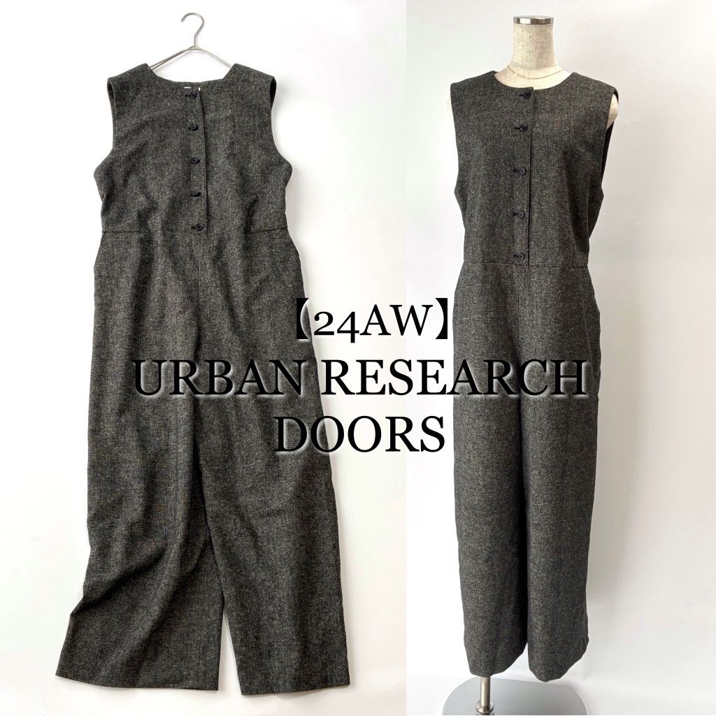 Urban Research 黒 オールインワン 日本製 かぐれ アーバンリサーチ 綿