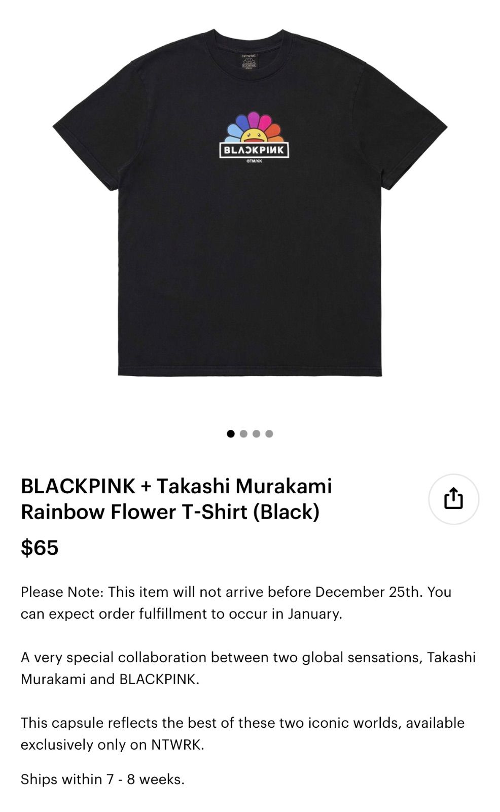 国内外の人気集結！ 村上隆×blackpink Tシャツ カイカイキキ ロングTシャツ 高知インター店】 カイカイキキ ブラック レディース