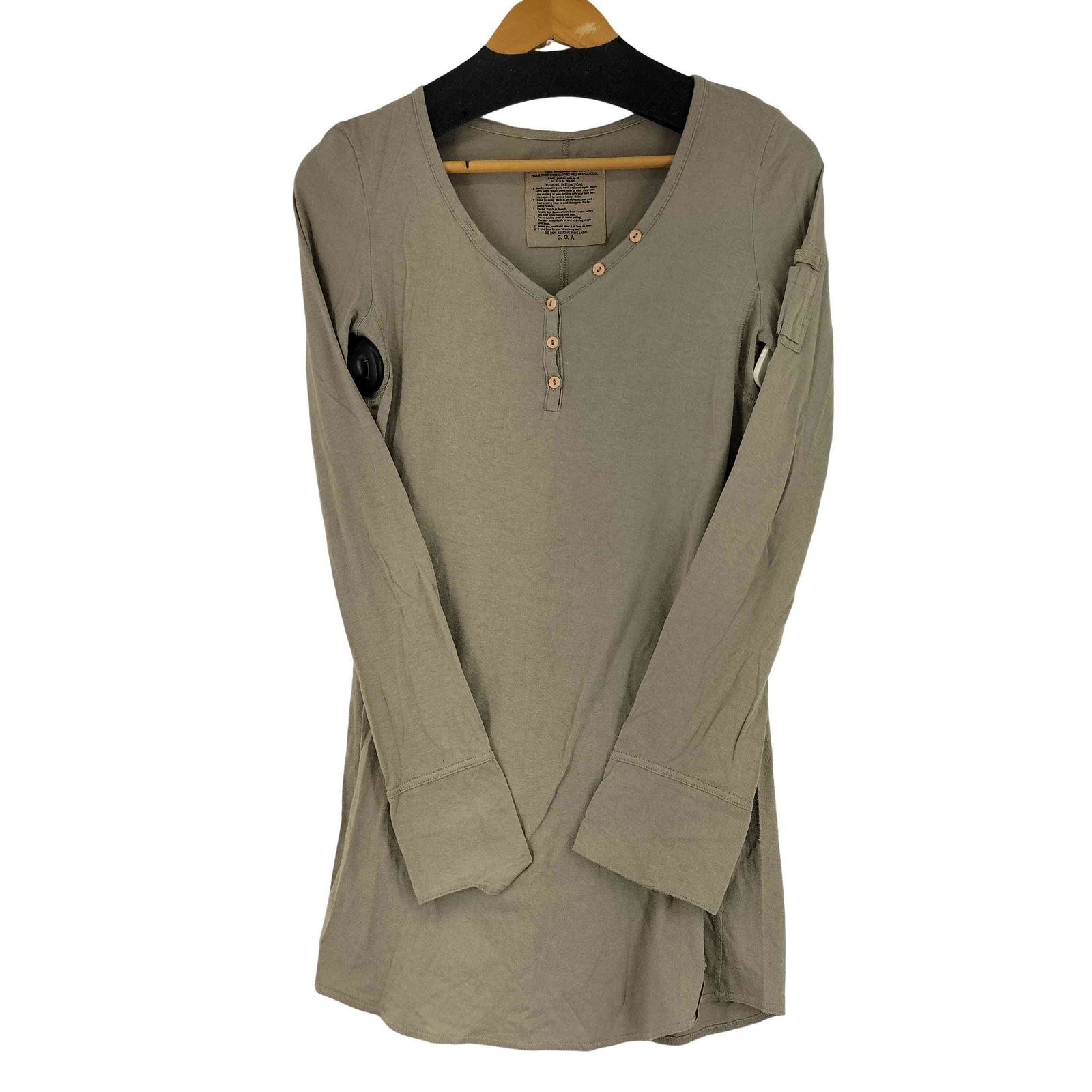 ゴア goa L/S ヘンリーネック カットソー メンズ FREE 