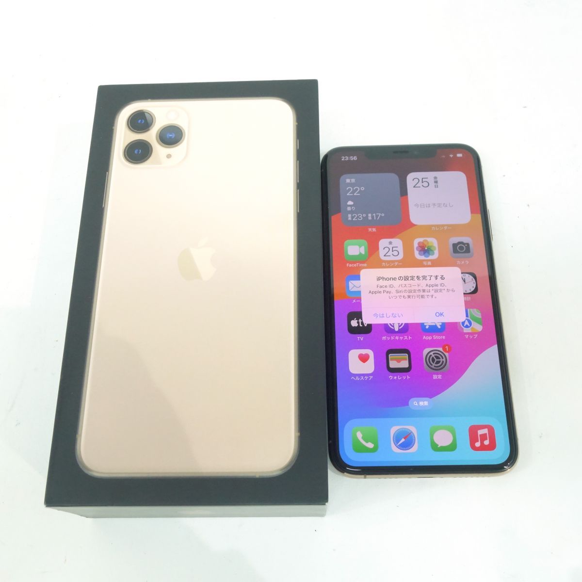 SIMフリー iPhone11 Pro Max 256GB NWHL2J/A ゴールド 交換品 バッテリー最大容量87％ ※中古/利用〇