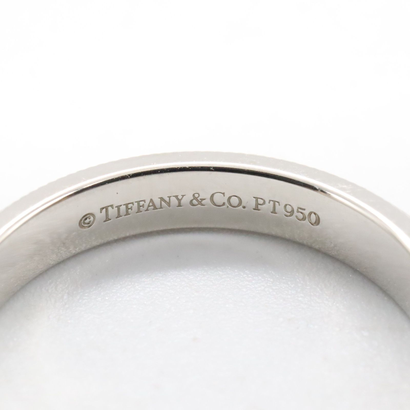 ティファニー TIFFANY＆CO ミルグレインリング Pt950 ジュエリー