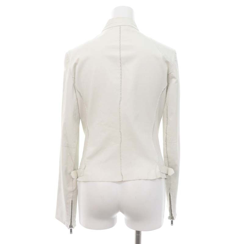 エンポリオアルマーニ EMPORIO ARMANI ラムレザーノーカラージャケット