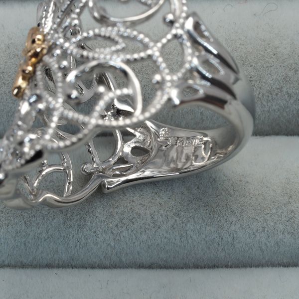 ダイヤ 0.51ct ミルグレイン フラワー 透かし リング K18PG GENJ 限界値下げ品 ダイヤ ミルグレイン 透かし リング K18WG 水野薫子 リング ダイヤ