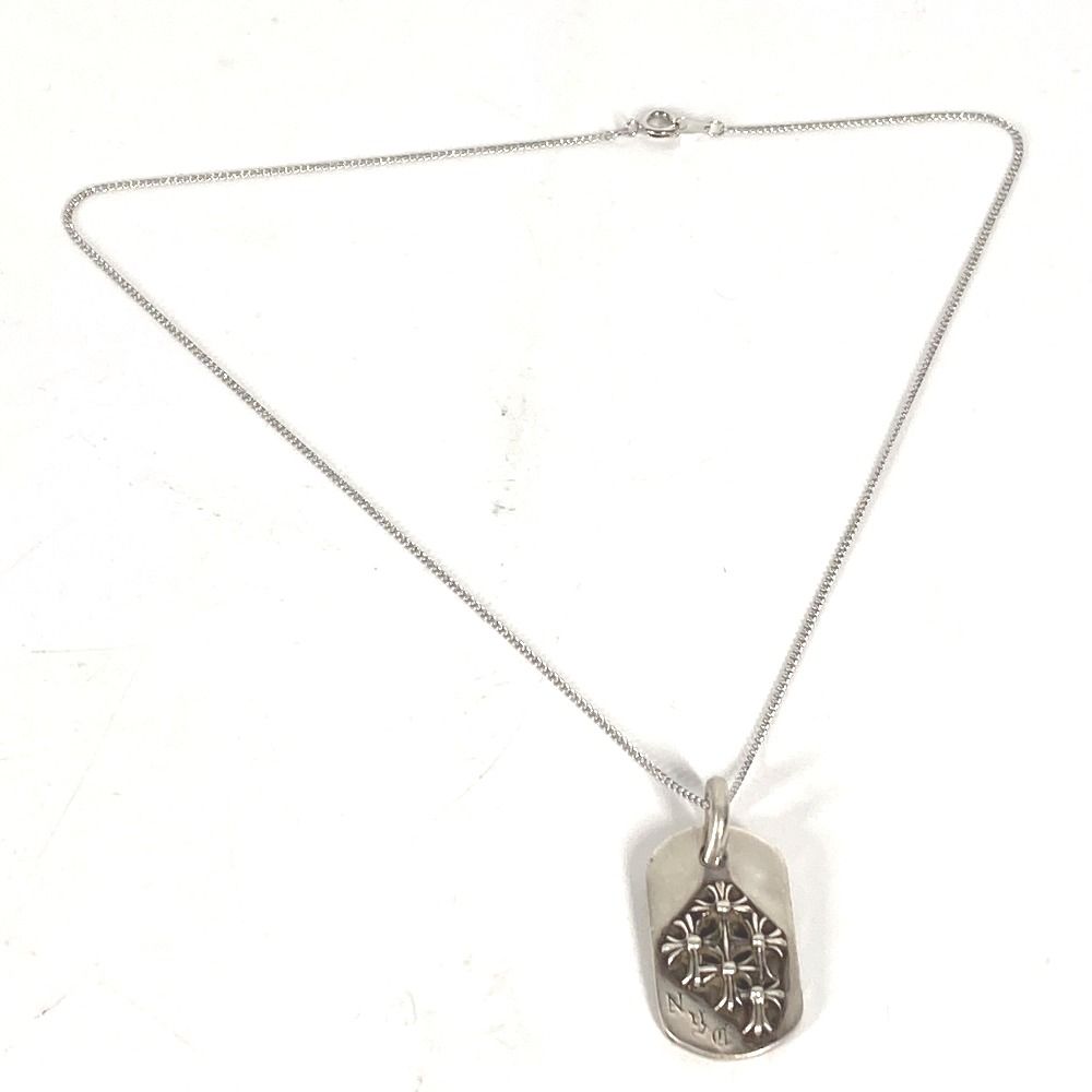 クロムハーツレイズドセメタリードッグタグペンダントトップ CHROME HEARTS 【返品OK】クロムハーツ レイズドセメタリー
