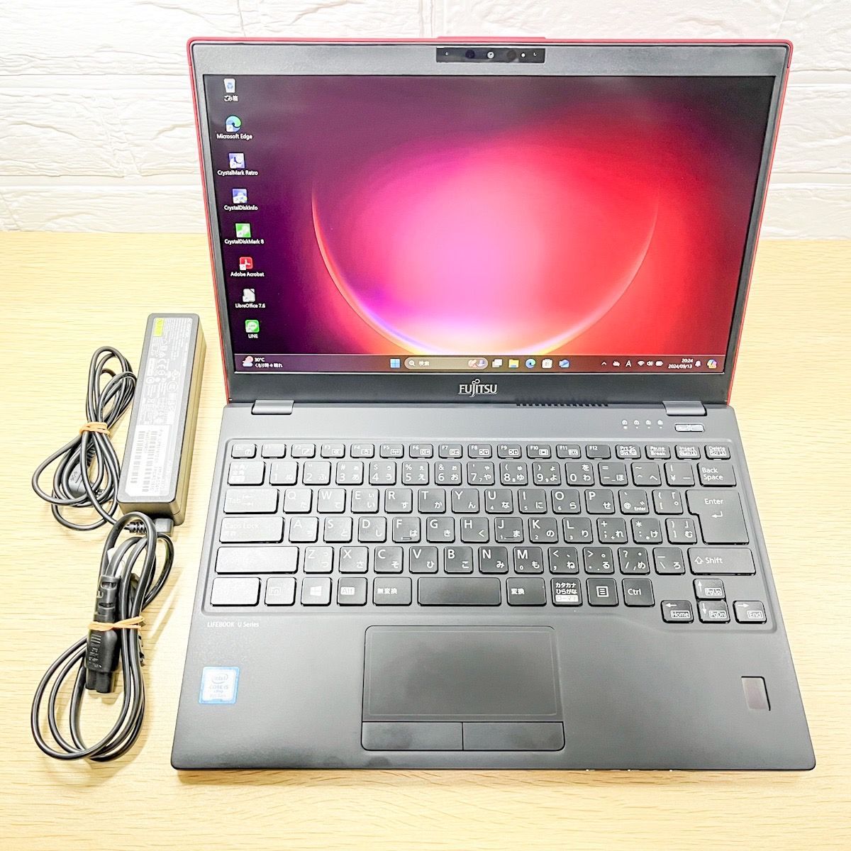 SSDほぼ新品】富士通 赤いLIFEBOOK U939/B 第8世代 Core i5