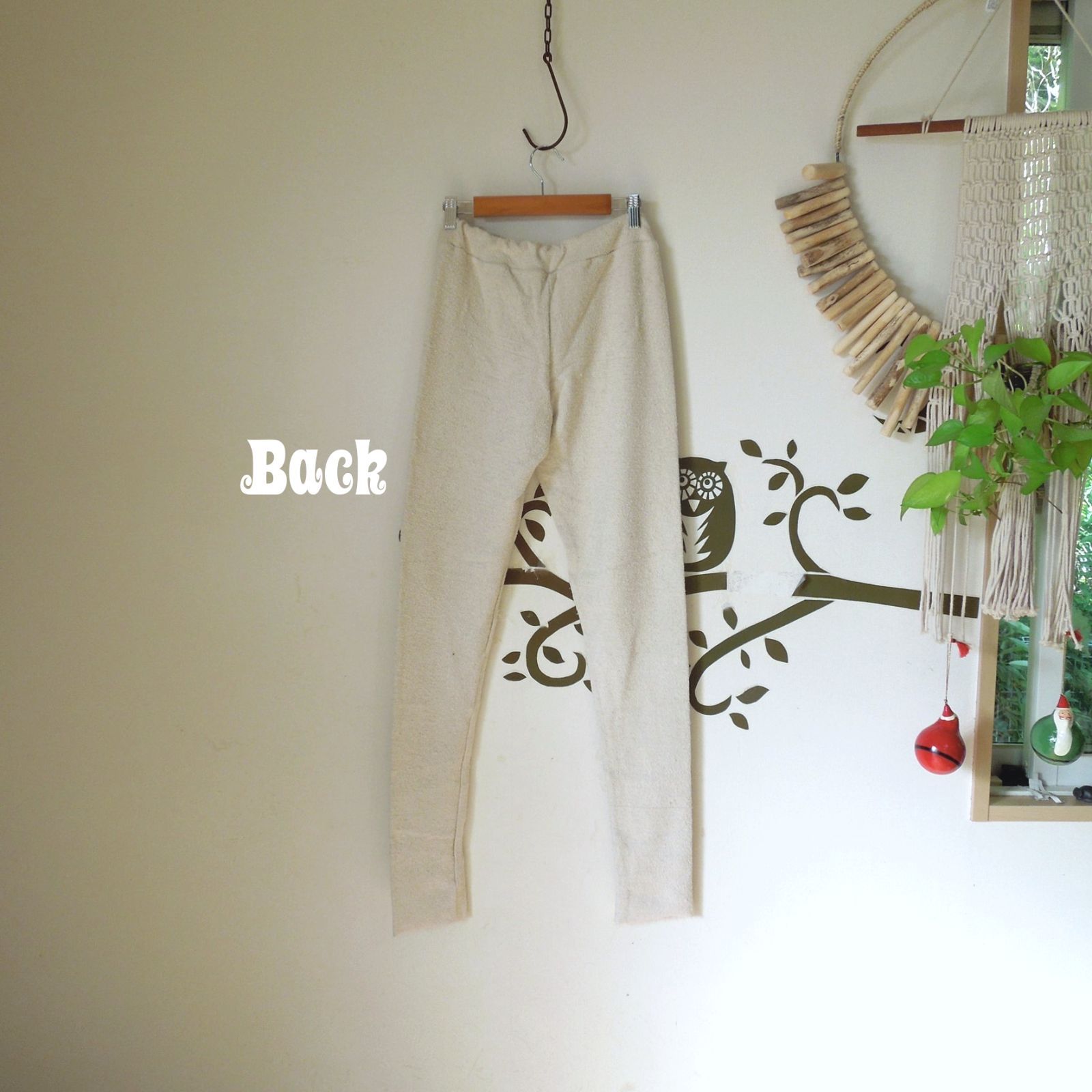 asana ヘンプコットン スウェット レギンス○草木染めマンゴーインディゴ