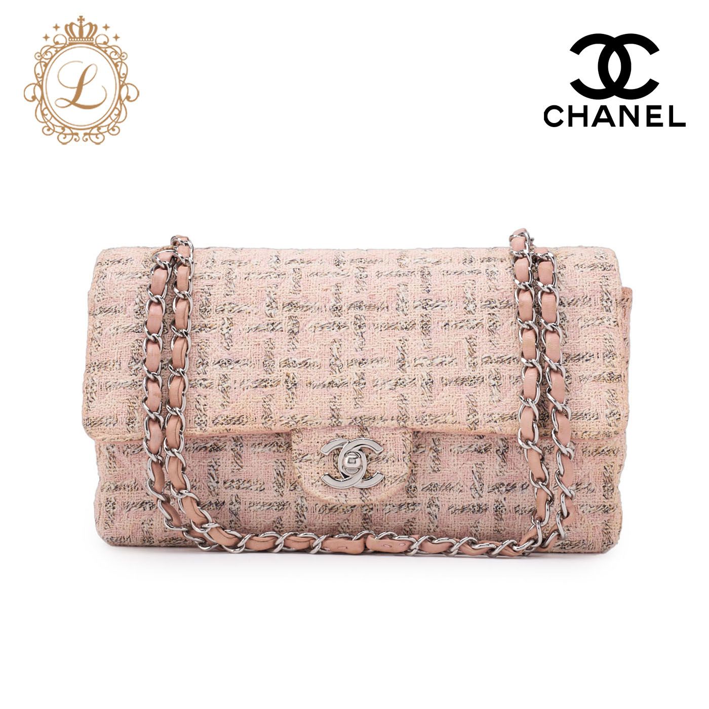 CHANEL シャネル マトラッセ ターンロック ダブルフラップ25 チェーン  