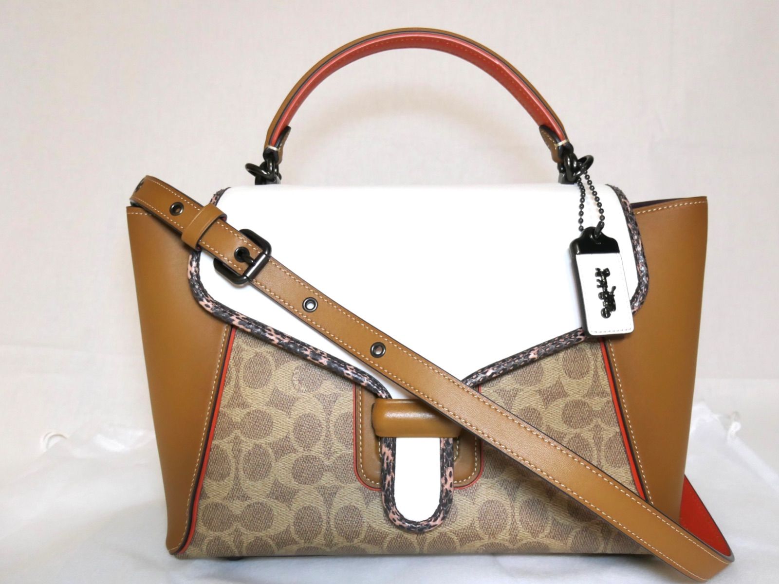新品未使用 COACH コーチ バッグ クーリエ キャリーオール カラー 