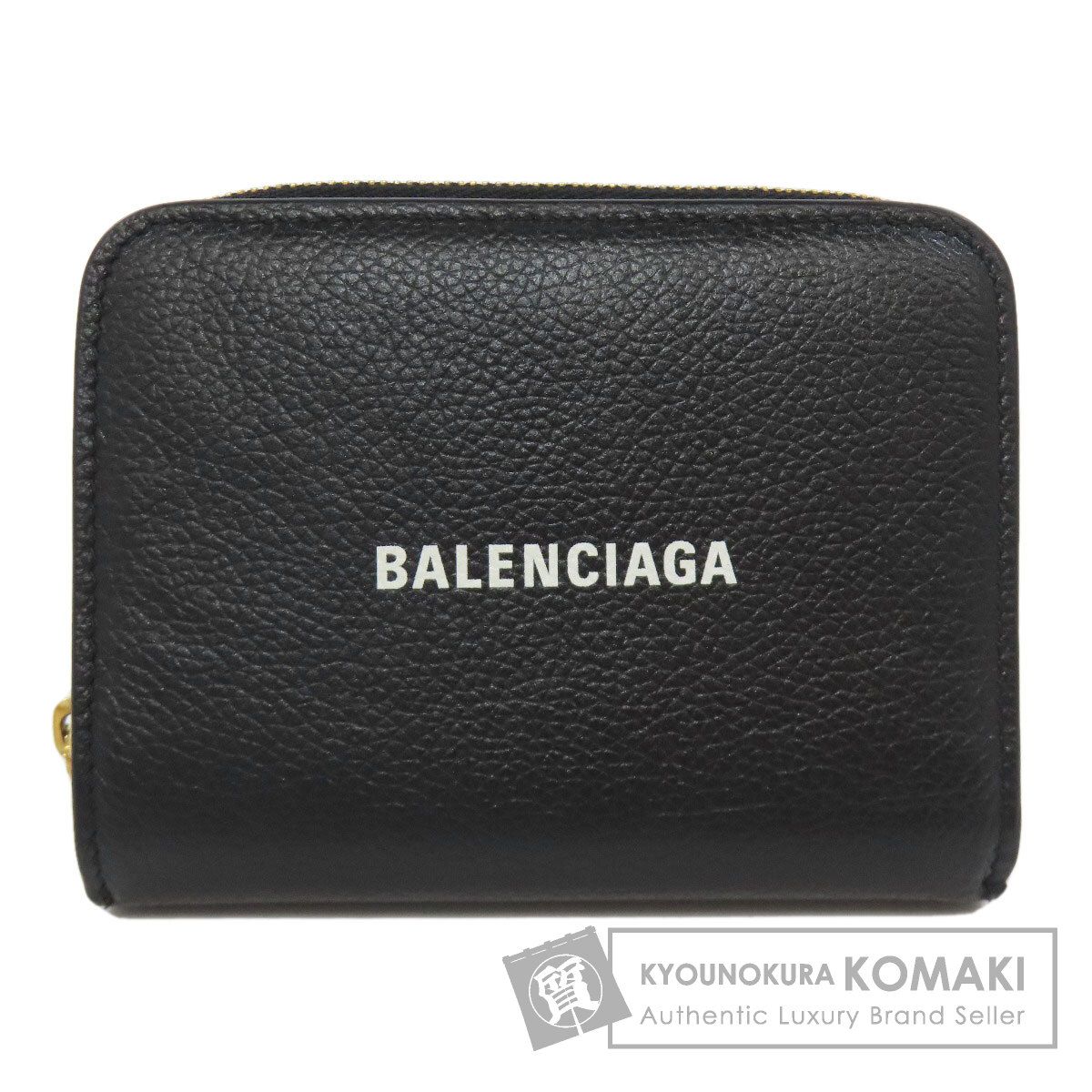 BALENCIAGA バレンシアガ 650871 ロゴ 二つ折り財布（小銭入れあり） レザー レディース [中古] - メルカリ